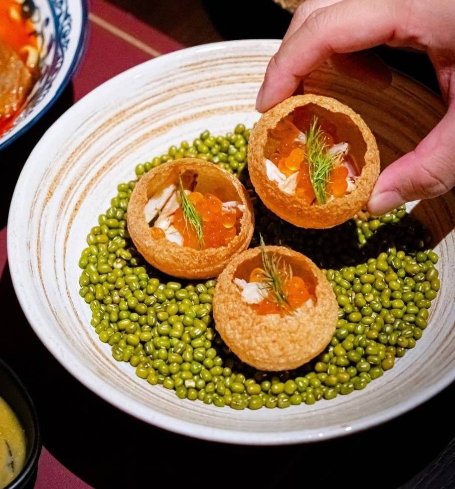 Pani Puri Seafood Medley