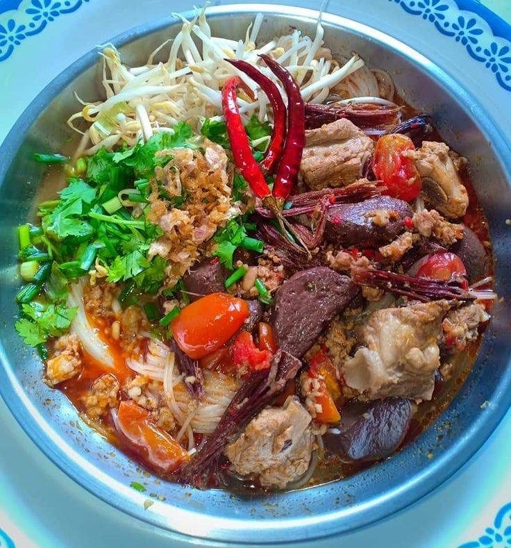 Northern Thai Spicy Rice Noodles Soup
