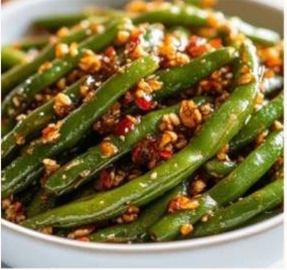 French Beans in Garlic Chili Paste